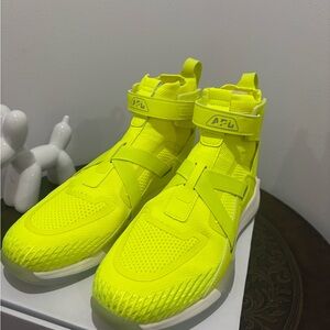 APL Yellow High-Top Sneakers with Velcro Strap